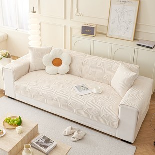 沙发垫四季 盖布靠背 通用防滑皮坐垫子v三座一贵妃套罩2024年新款