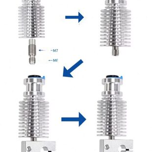 o端 01叉mm.龙戟 沃1 挤出头全金属热752.3d打印机.4套件ronv三