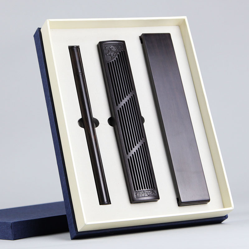 红木香炉家用茶道檀香香q炉线香炉闻香炉焚香炉香道礼佛用具礼盒