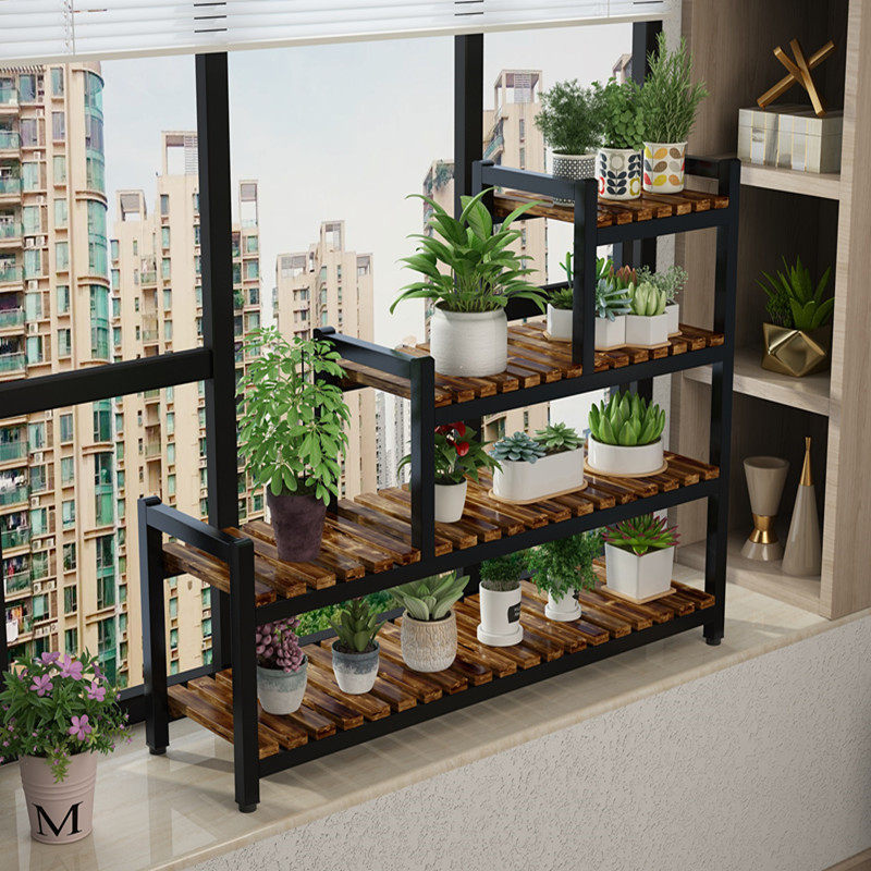 阳台多层铁艺花架窗台花t盆架多肉实木置物架飘窗植物室内超窄靠,鲜花速递/花卉仿真/绿植园艺,花架,淘宝优惠券,粉丝福利购,淘宝优惠卷
