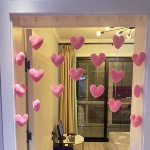 儿童房门帘家居免打孔公主心琴同款湘装饰挂帘爱房