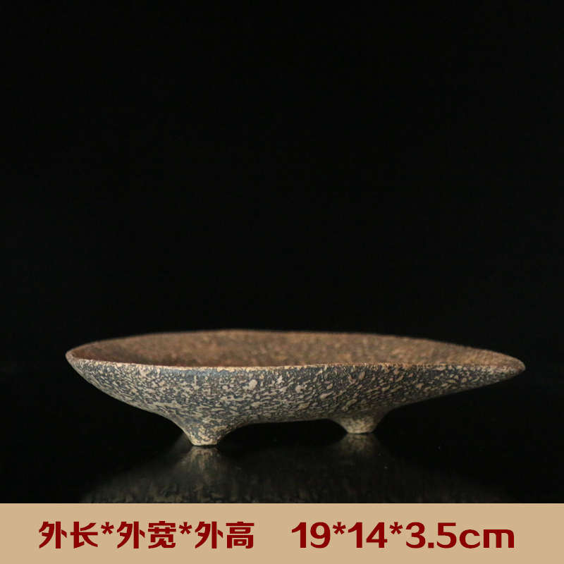 紫砂花盆苔藓盆景盆微景v观生态瓶插花剑山日式陶瓷禅意花道