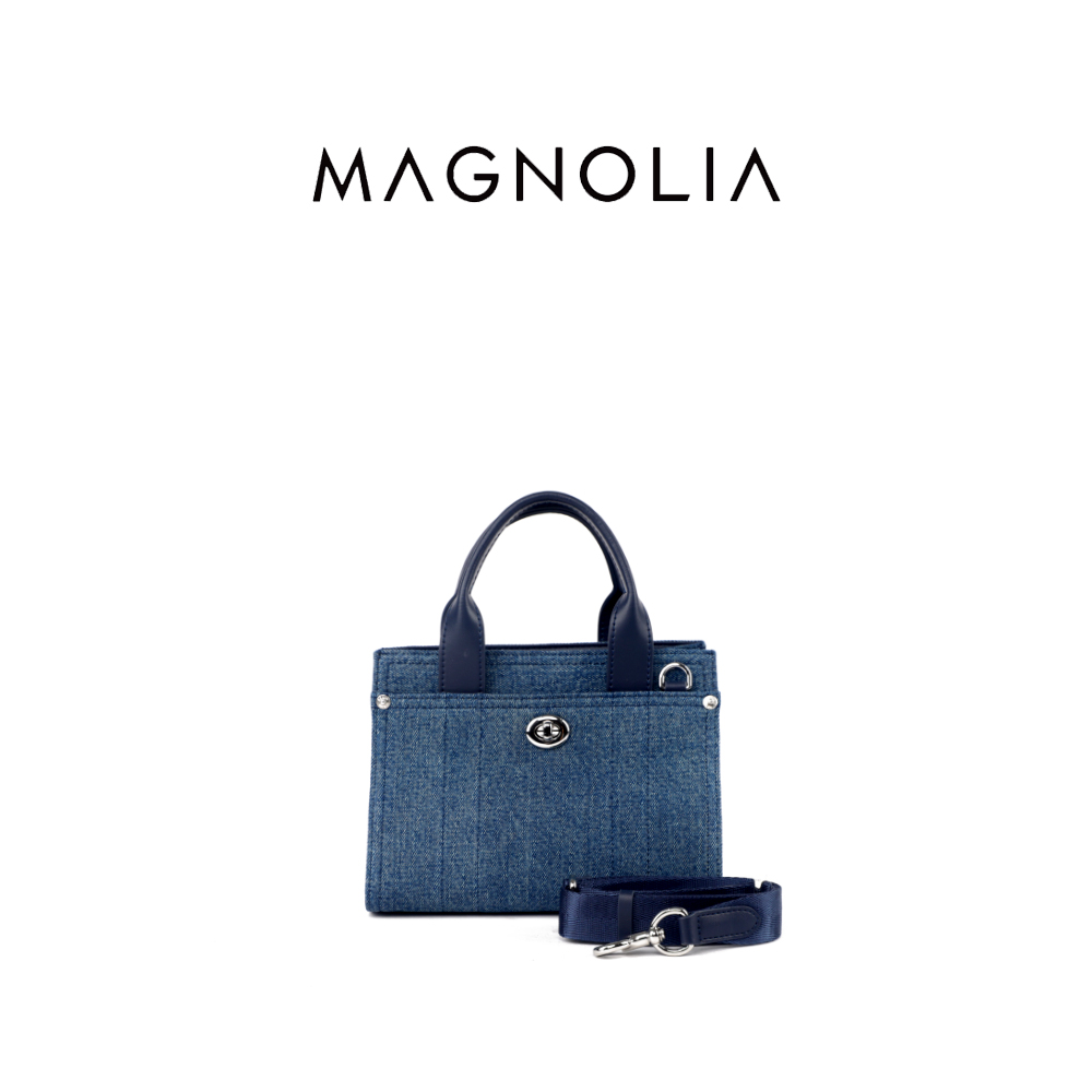 MAGNOLIA原创秋季羊皮牛仔小托特