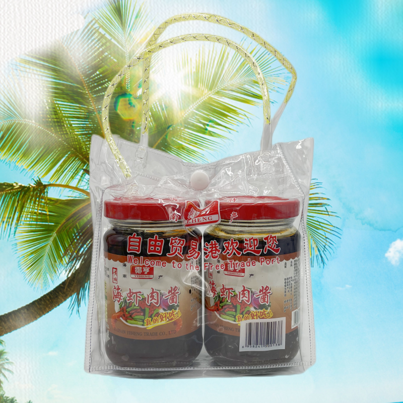 海南特产椰亨虾肉酱208g调