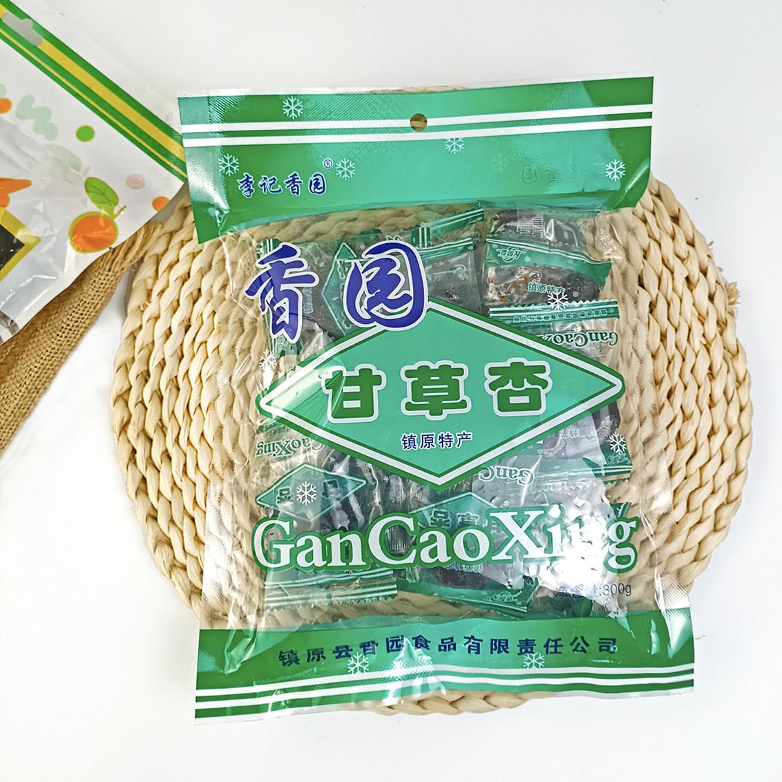 香园甘草杏奶油杏肉300gx3袋杏肉杏干蜜饯果脯8090儿时怀旧小零食