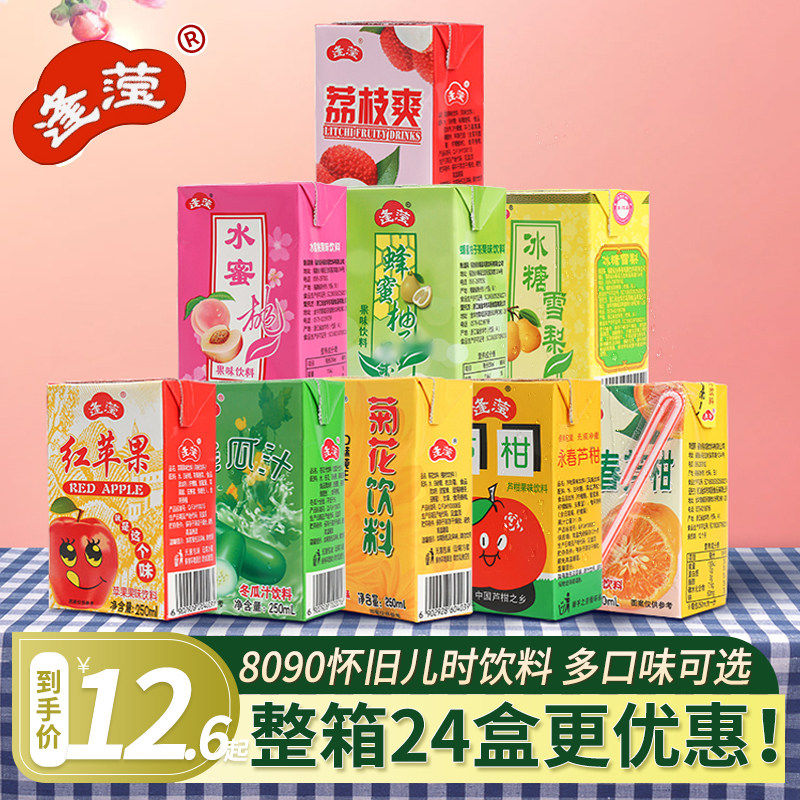 永春芦柑果味饮料整箱菊花茶红苹果冰糖雪梨 250mlx24盒