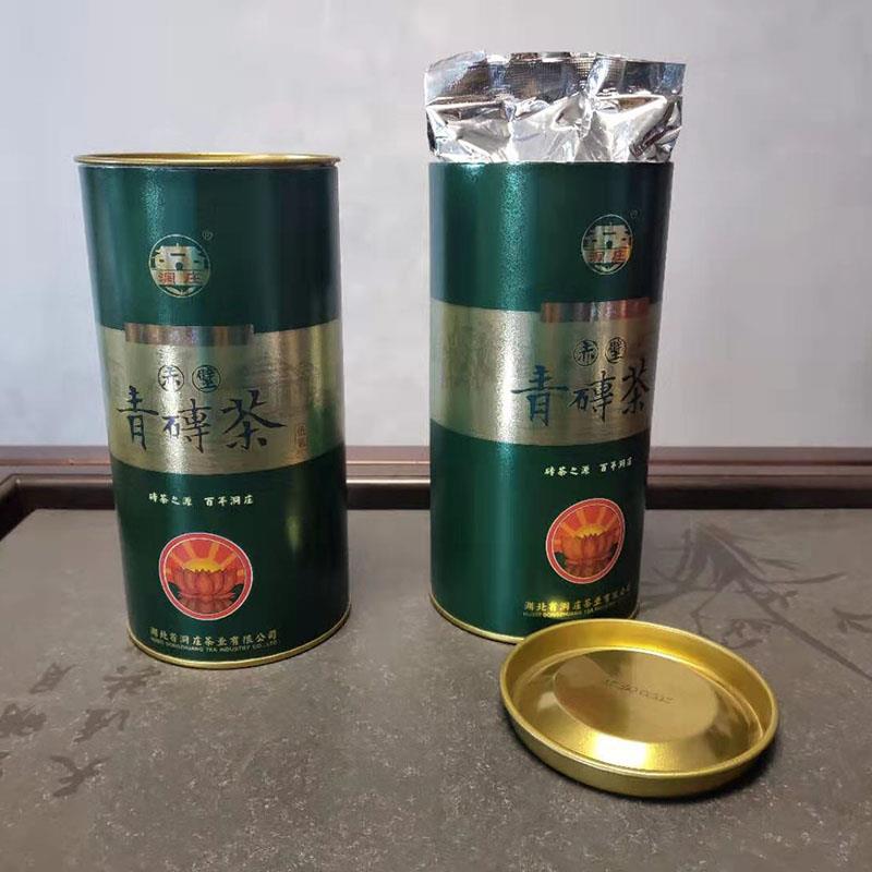 赵李桥青砖茶500g罐装巧克力湖北黑茶叶赤壁羊楼洞茶砖内蒙熬奶茶