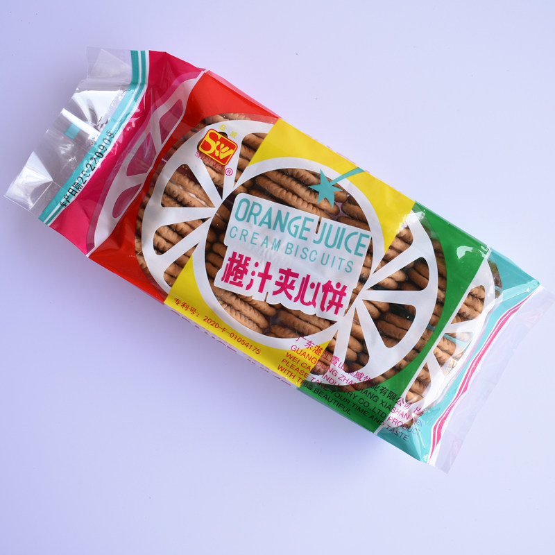 湖北天门特产橙汁夹心饼干