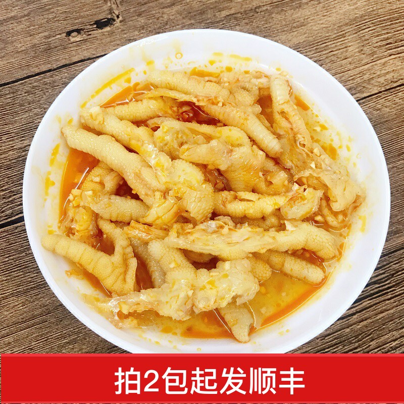温州特产凤爪去大骨辣鸡蒜