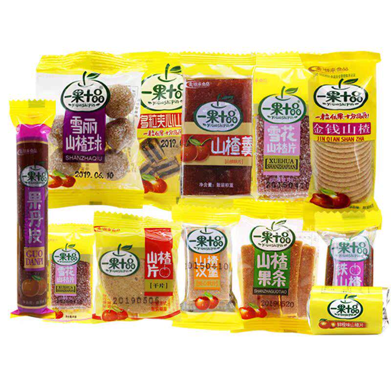 金潮来一果十品山楂片果丹皮山楂羹开味山楂片山楂糕零食品5斤