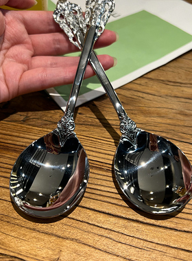 【出德国】e18/10不锈钢】【贵族体验】圆头更餐更吃饭勺子调羹