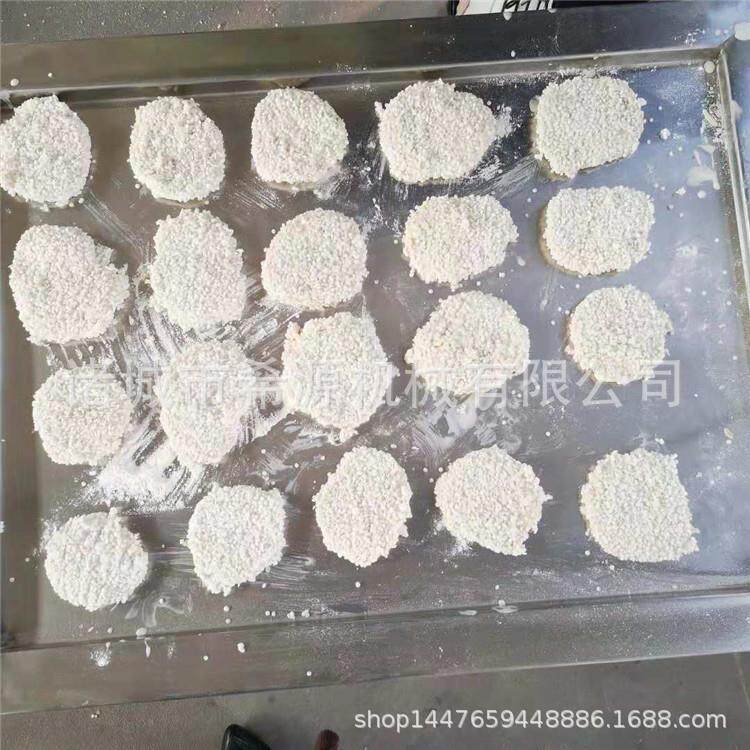 鸡米花裹糠机鸡排上面包糠设备全自动鸡肉牛肉饼上浆裹粉机