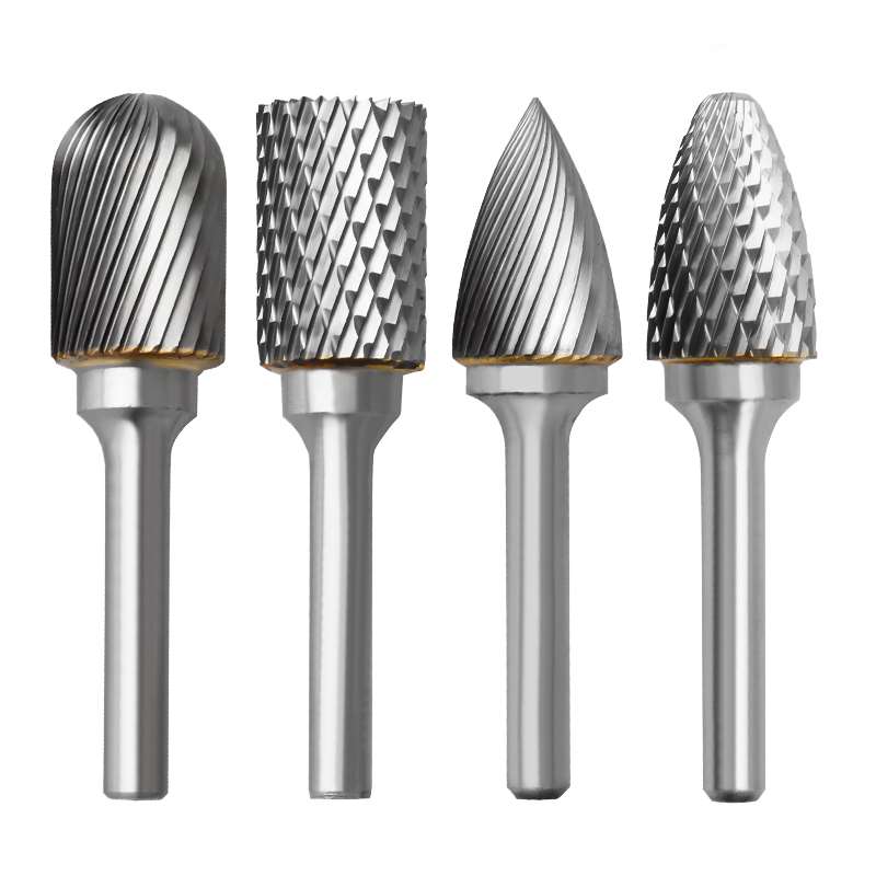 现货速发粤信合金磨头6*1u6mm旋转锉刀硬质合金内磨头金属打磨钨