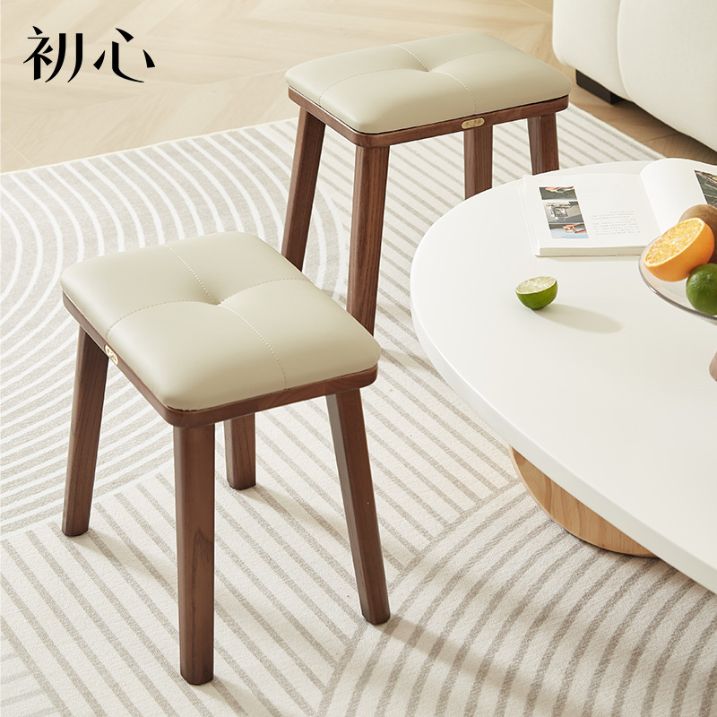 实木凳子家用小板凳现代简约餐桌椅子网红凳可叠放方凳Z矮凳换鞋