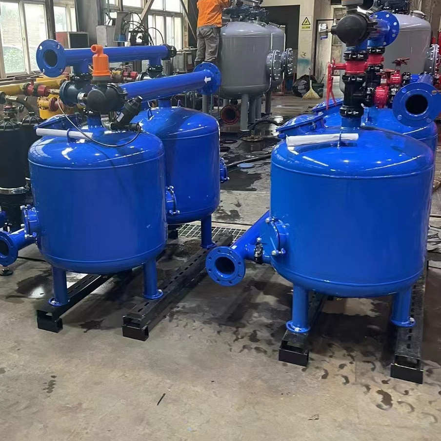 砂石过滤器全自动反冲洗r滴灌农业喷灌灌溉设备大棚井水沙石过滤