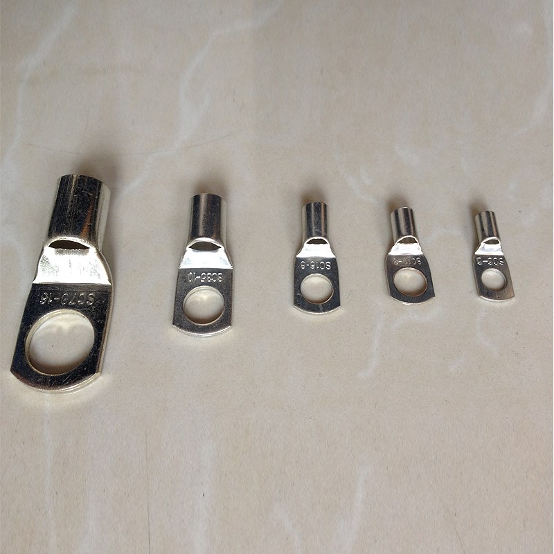 240平方SC240-8-10-t12-14-16窥口型铜鼻子铜接线端子线耳紫铜镀