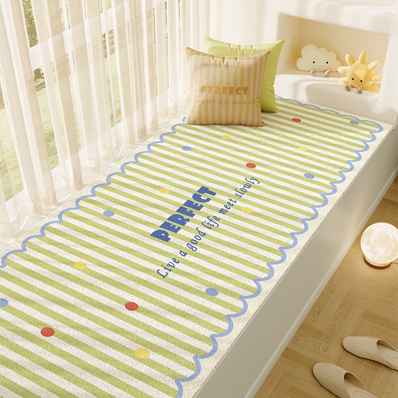 小清新飘窗垫窗台垫四季通用主卧阳台榻榻米加厚防T滑仿羊绒坐垫