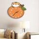 工作室橙静音挂墙钟表心客厅老虎个性 创意幼儿园卡通想事店铺钟表