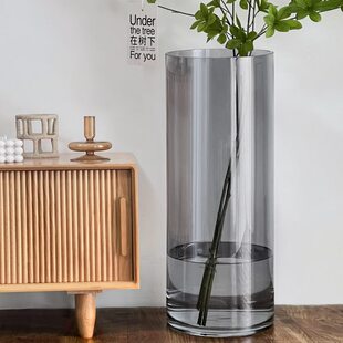 筒50大高大号高60cm特大号超大玻璃高40落地花瓶款透明超身高高高