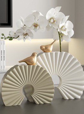 新家入户氛围g感花瓶艺术高级感摆件客J厅玄关餐边柜工艺品装饰摆