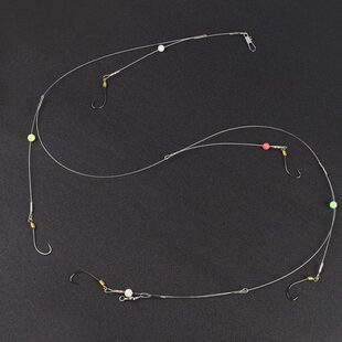 丸世线组黄辣丁钢丝串钩钓组翘嘴鲫鱼新款路亚海钓海杆抛竿串钩