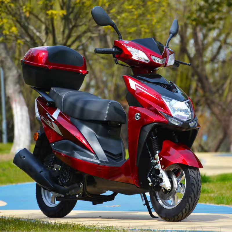 雅马哈新款燃油踏板摩托车整车125cc国四电喷踏板两轮省油代步车