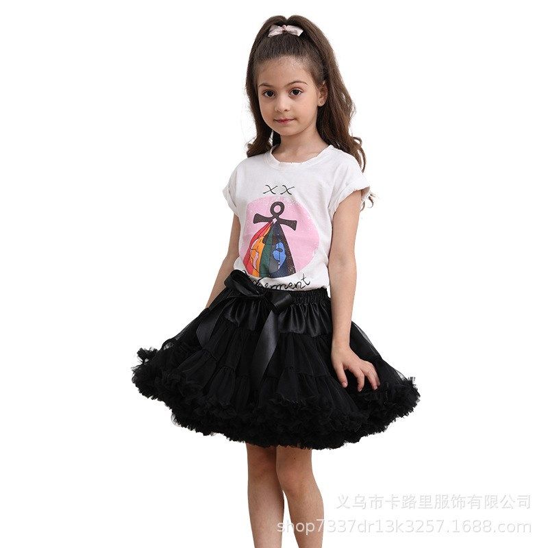 儿童蓬蓬裙纱裙女童半身裙婴儿公主舞蹈短裙蛋糕裙宝宝亲子tutu裙