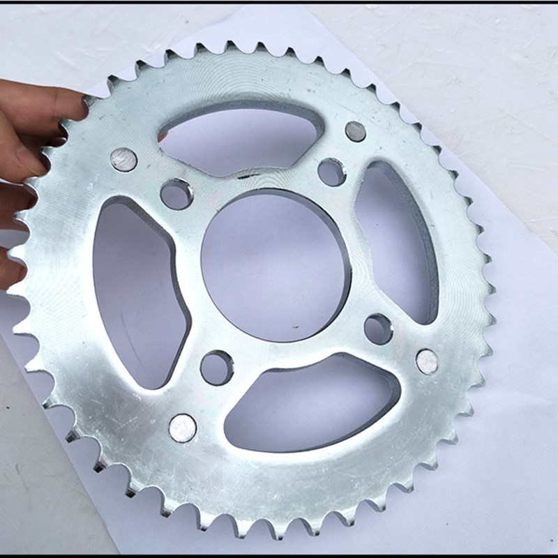 适用五羊本田WH125-12-12A-53-55锋朗链轮锐彪摩托车套链压盘齿轮