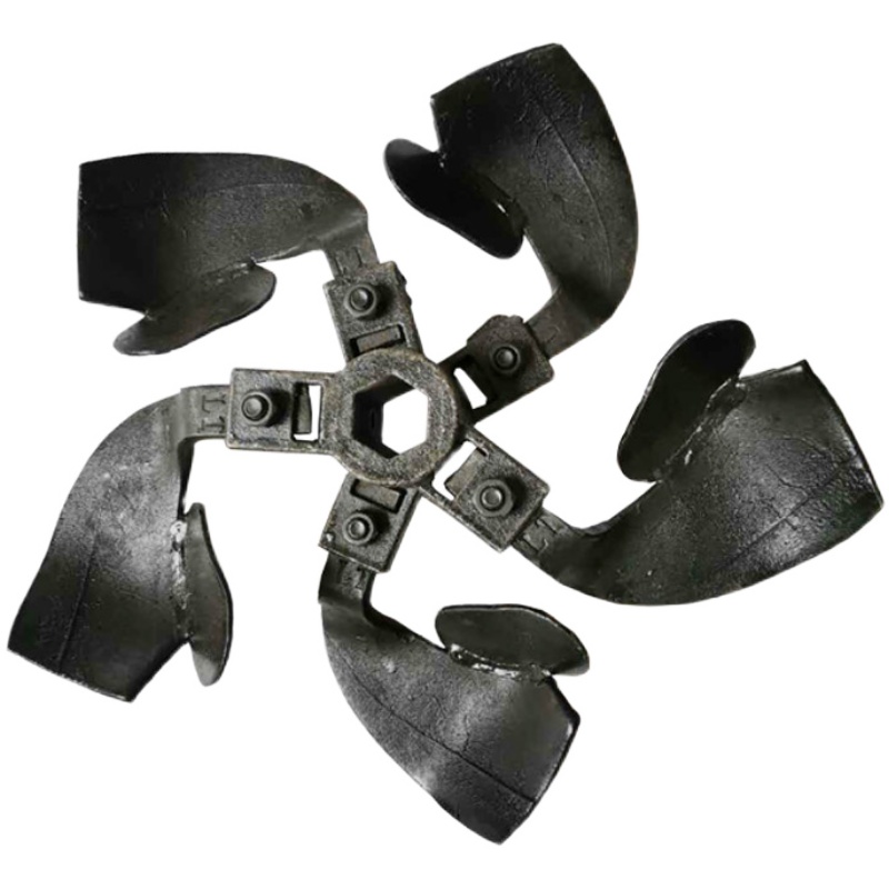 农机配件新品微耕机开沟培土刀总成32轴孔加厚刀座锰钢刀抗磨耐用