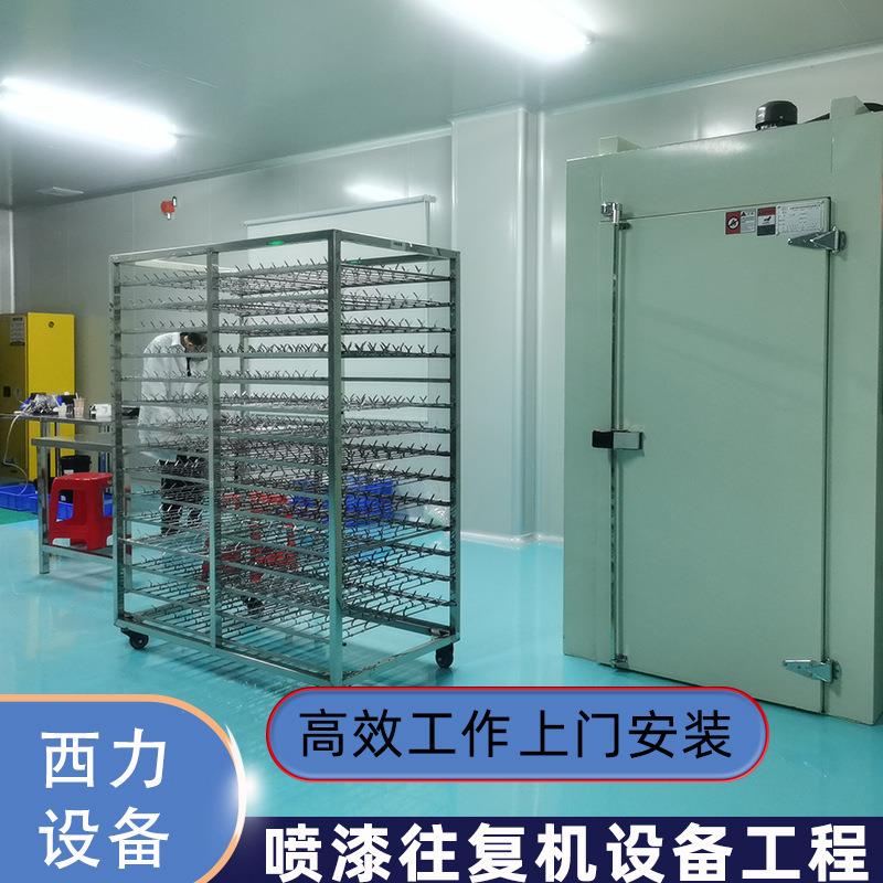 小型地轨线自动喷漆机往复喷涂厂家全自动不锈钢环形地轨喷油设备