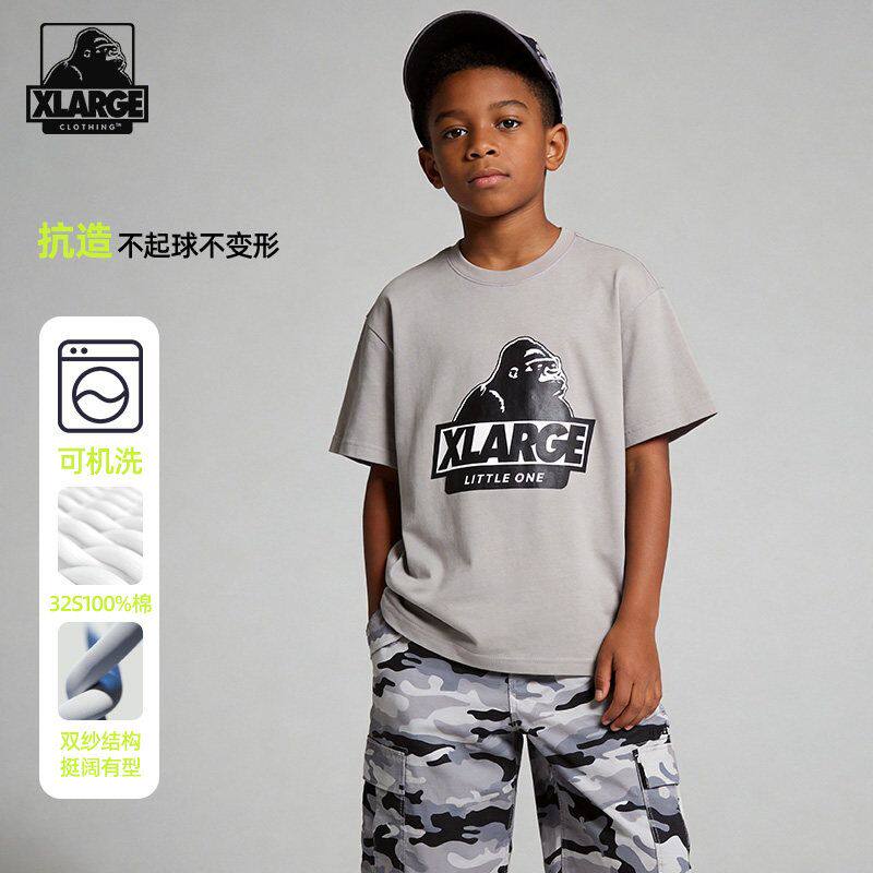 XLARGE男女童纯棉短袖T恤图片