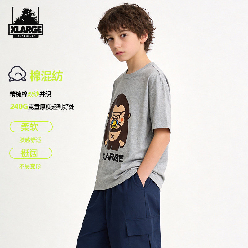 XLARGE男女童休闲上衣2026夏款图片