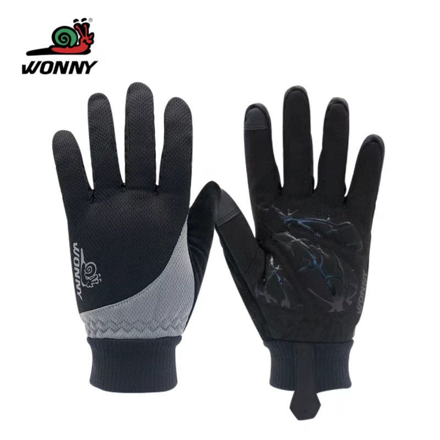 Wonny蜗牛户外运动 通勤 骑行手套 冬季加绒保暖防滑防风加厚保暖
