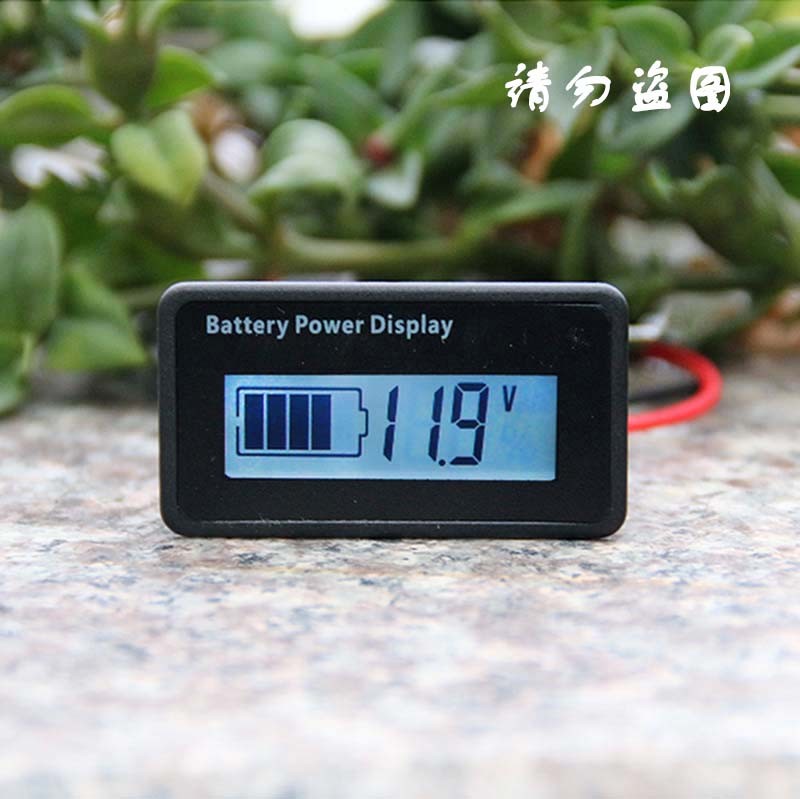 小型迷你电量表显示器12v汽车电瓶蓄电池锂电池铅酸电量显示模块