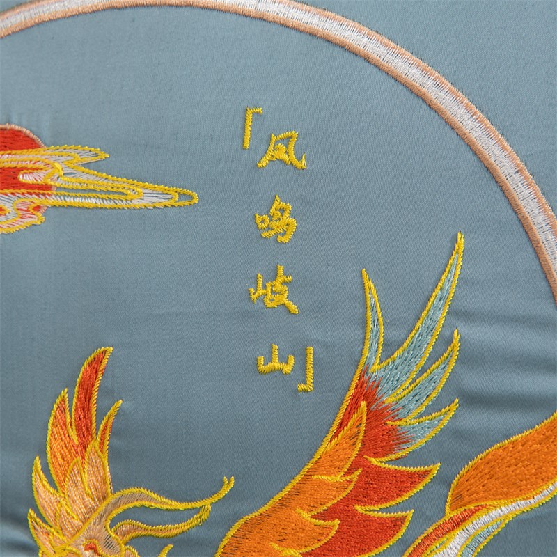 全棉中式刺绣抱枕被子两用沙发靠垫汽车靠枕夏凉空调被长绒二合一