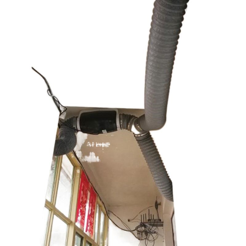 鸿冠超静音家用管道风机4/5/6/8寸智能排风换气扇卧室强力抽风机