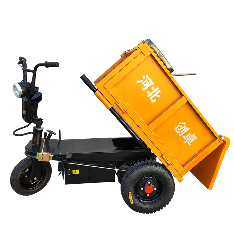 电动三轮车建筑工地小骑兵室内装修上料拉沙拉灰翻斗车养殖清粪车