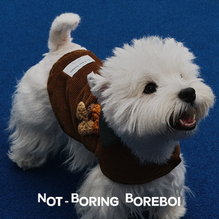 人宠亲子装 MIU系 灯芯绒棉衣夹克大中小型犬西高地灵缇