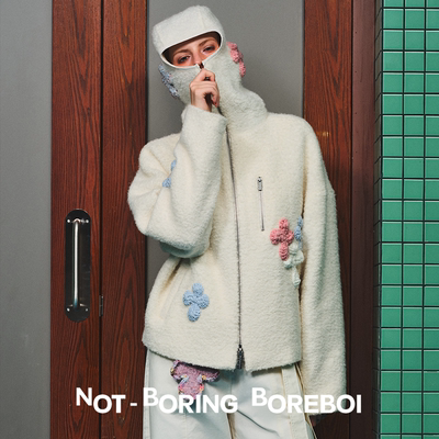 NBB机能感羊绒外套立体裁剪高领