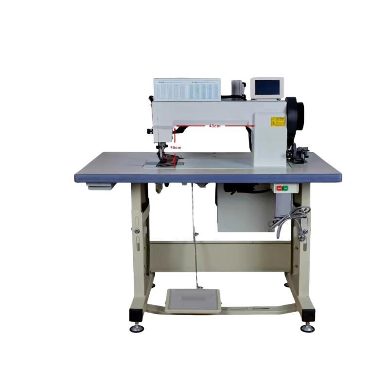 厂家直销双针平板式筒式电脑粗线马克线花样机沙发座椅鞋子帮面机