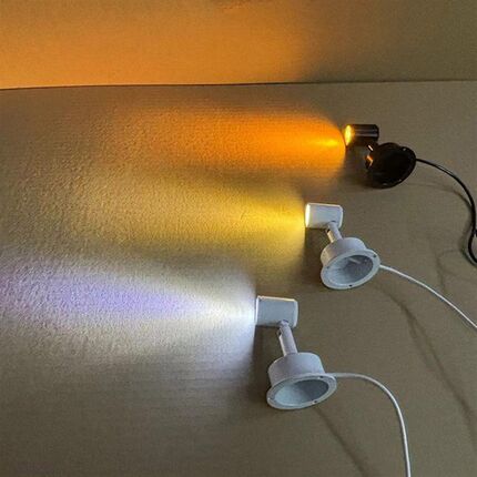 红绿蓝LED明装迷你USB插头小射灯3W展示柜珠宝酒柜氛围灯5V小夜灯