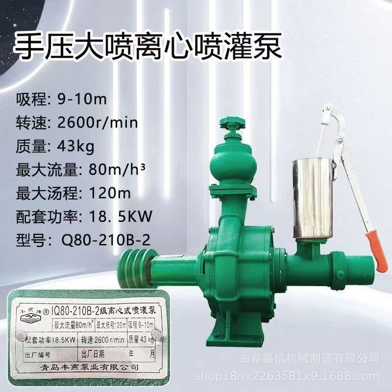 丰燕210型水泵柴油机水泵一体机 高扬程大流量双叶轮农用喷灌设备