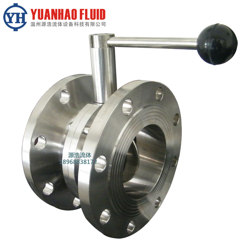 D41X-16P法兰蝶阀 不锈钢手动蝶阀 卫生级法兰蝶阀