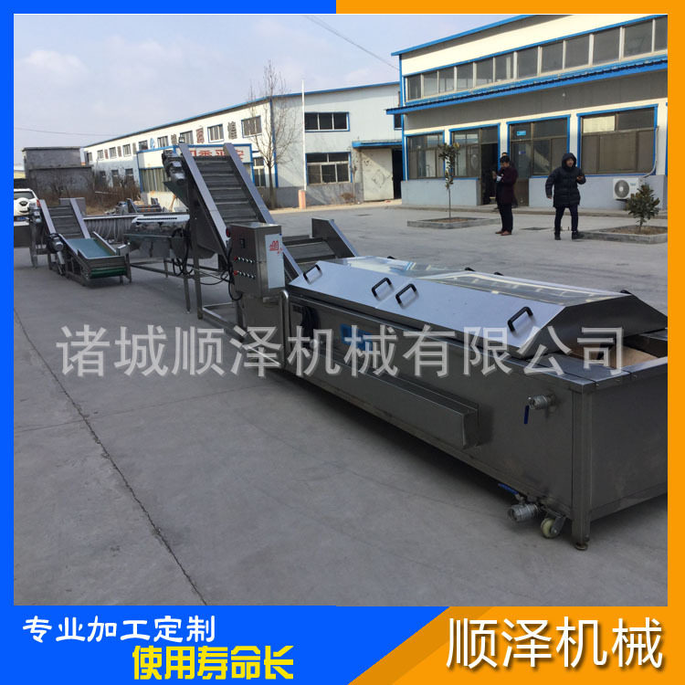 鸡爪预煮机 鸡爪漂烫机 凤爪漂烫脱黄皮成套流水线厂家