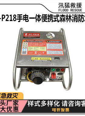 大流量卧式高压泵DY-P218手电一体便携式森林消防水泵应急救灾泵