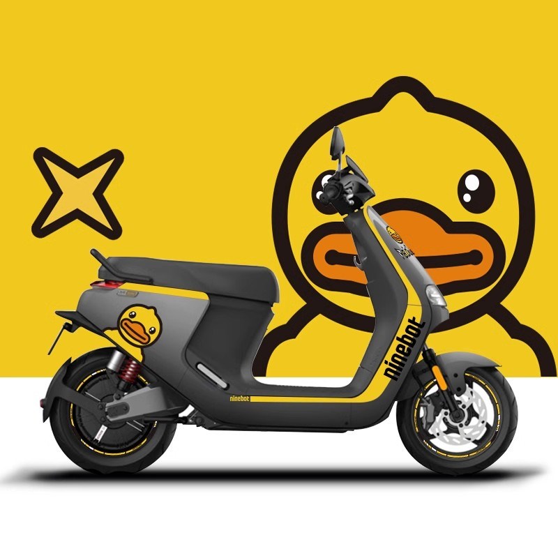 适用九号E200/E80C100125贴纸仪表膜轮毂反光贴电动车改装饰版画