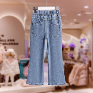 春秋季 薄靴裤 新款 儿童街头风格 中大号儿童女孩休闲裤 女孩喇叭裤