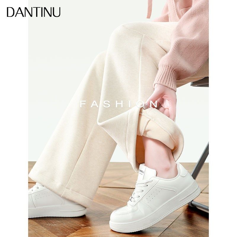 孕妇喇叭裤春秋外穿垂感抽绳无托腹黑色加长微喇春装大码长裤春季