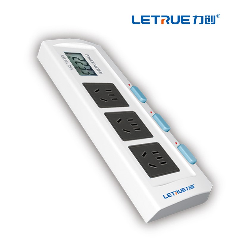 力创计量插排带电量显示延长线插座插线板1.8米