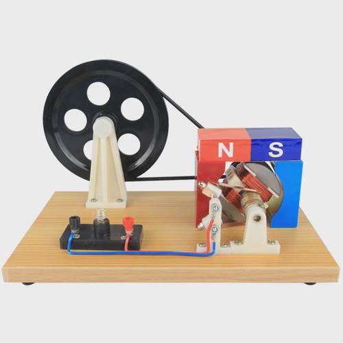 手摇交直流手动j24019法拉第发电机发电机手摇交直流发电机模型